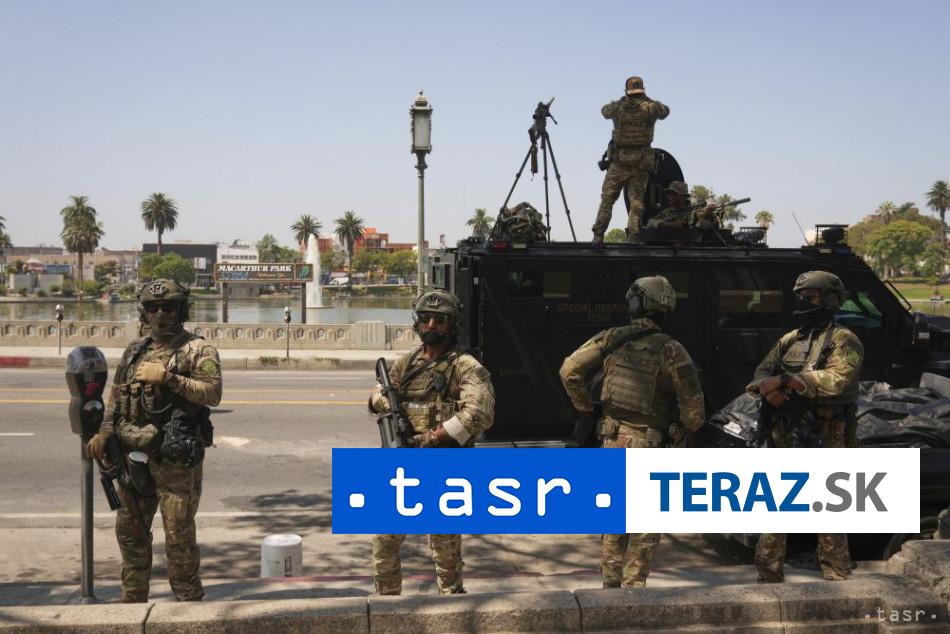 Pentagon stiahol z Los Angeles 2000 vojakov Narodnej gardy