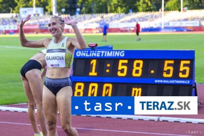 Gajanova bola prva v doplnkovom behu na 800 m v Lausanne