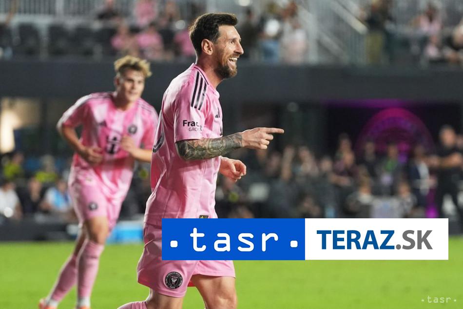 Messi so 2 golmi Miami postupilo do play off vitazstvom nad Nashvillom