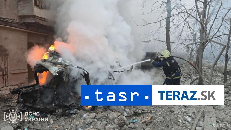 Ukrajina Dronovy utok Moskvy si v Charkove vyzadal sest zranenych