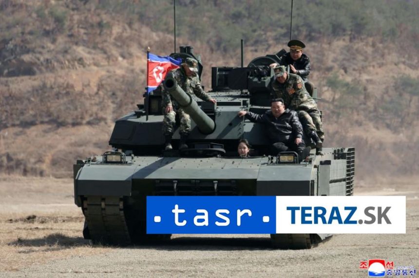 vodca kim cong un a jeho dcera chu e sa previezli na novom tanku