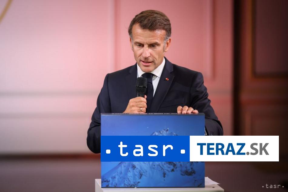 Macron Je potrebne obnovit konsenzus o podpore Ukrajiny