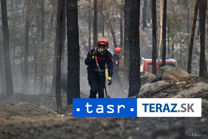 Hasici zastavili sirenie poziarov v lese Fontainebleau nedaleko Pariza