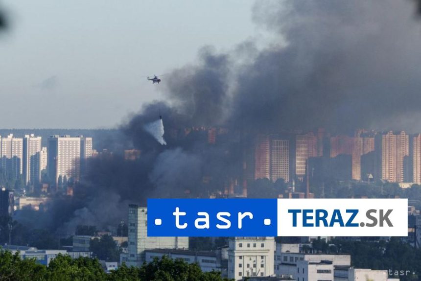 Rusko zautocilo balistickymi raketami na Kyjev